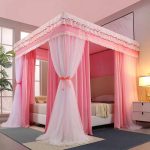 Heavy Duty  4 stand Decorative Mosquito Net/Bed Curtain - Image 3