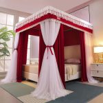Heavy Duty  4 stand Decorative Mosquito Net/Bed Curtain - Image 2
